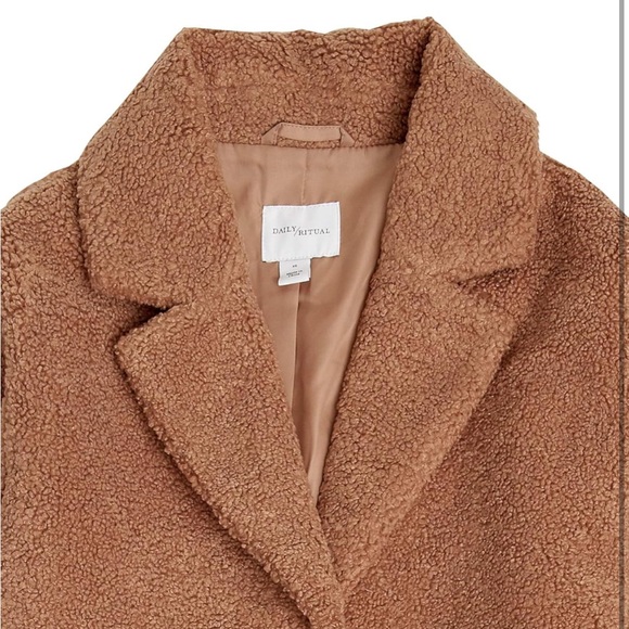Daily Ritual Brown Teddy Jacket - Picture 12 of 12